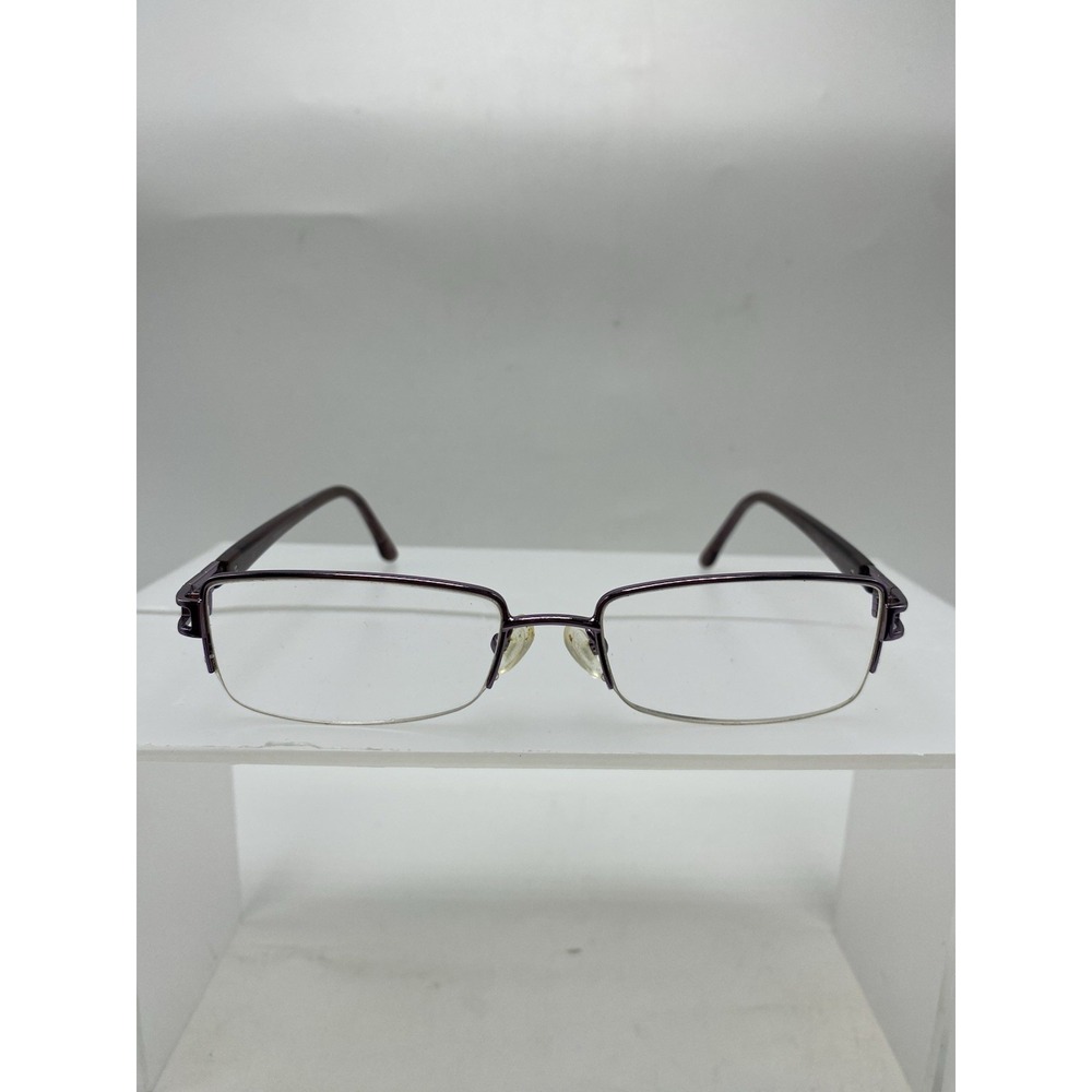 Vendela Eyeglasses FRAMES ONLY V1016 Half Rim 51-17-135 Purple 267
